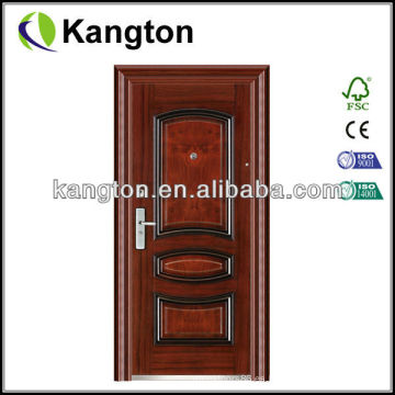 Puerta de entrada de puerta de acero inoxidable decorativa (puerta de hierro)